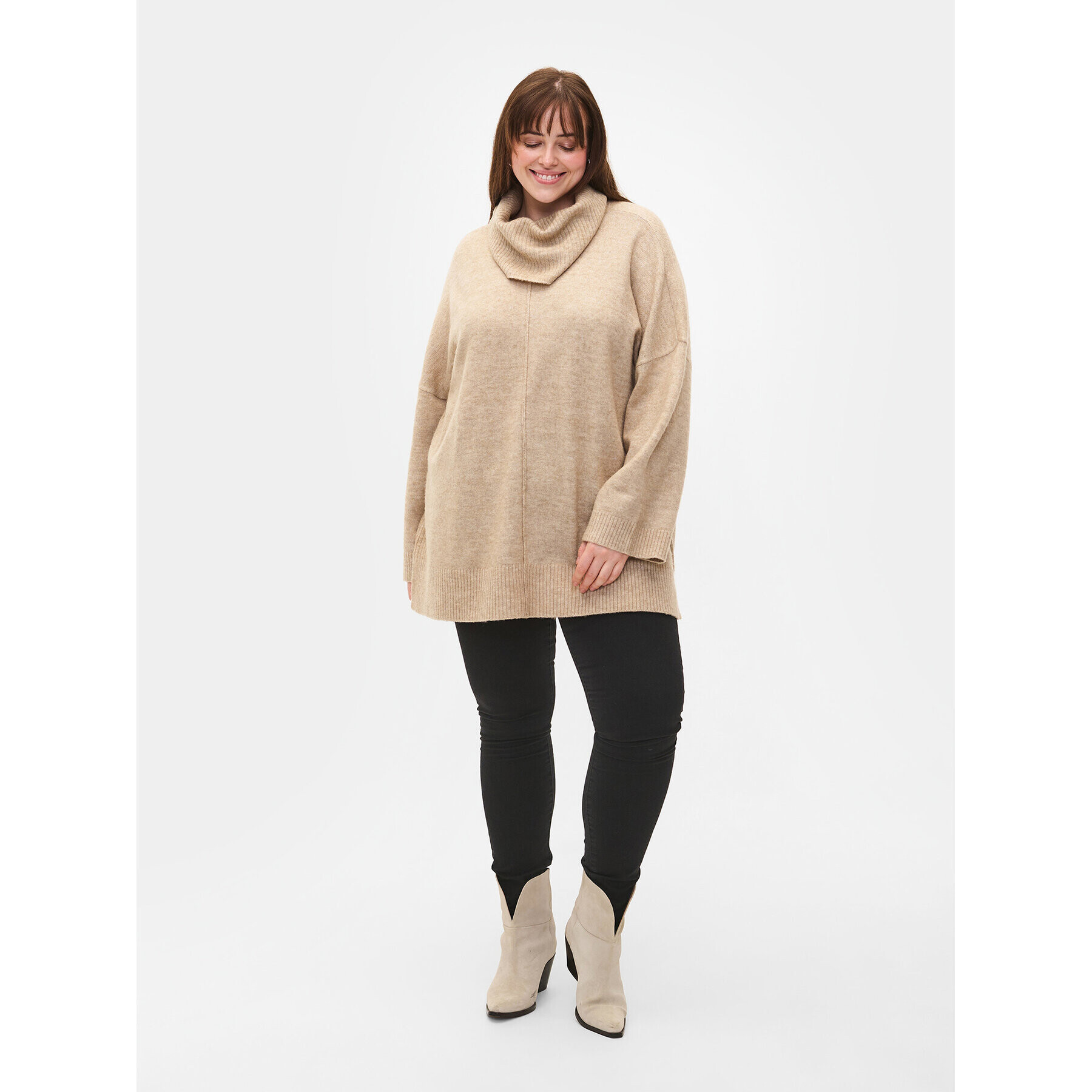 Zizzi Поло CA61101B Бежов Relaxed Fit - Pepit.bg