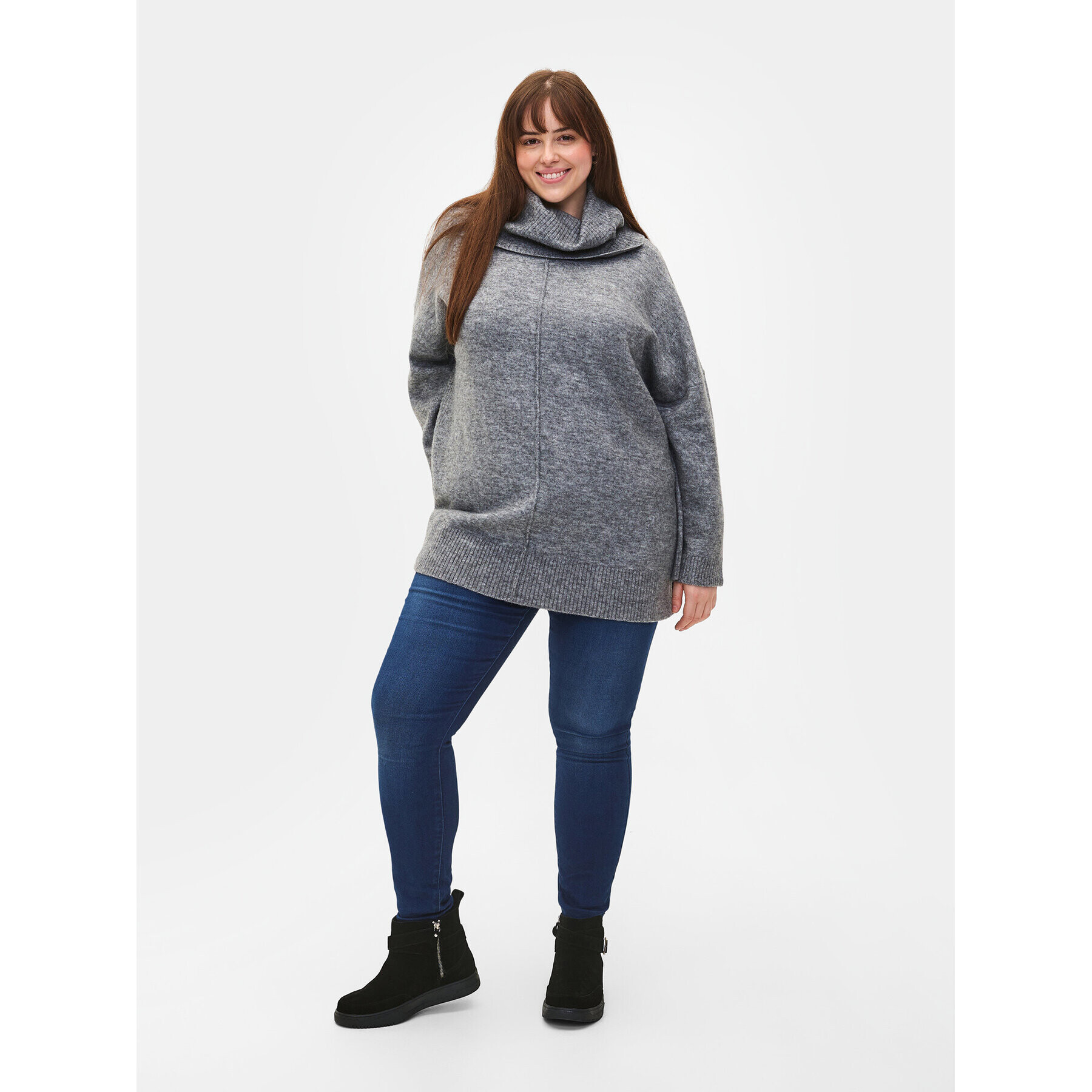 Zizzi Поло CA61101B Сив Relaxed Fit - Pepit.bg
