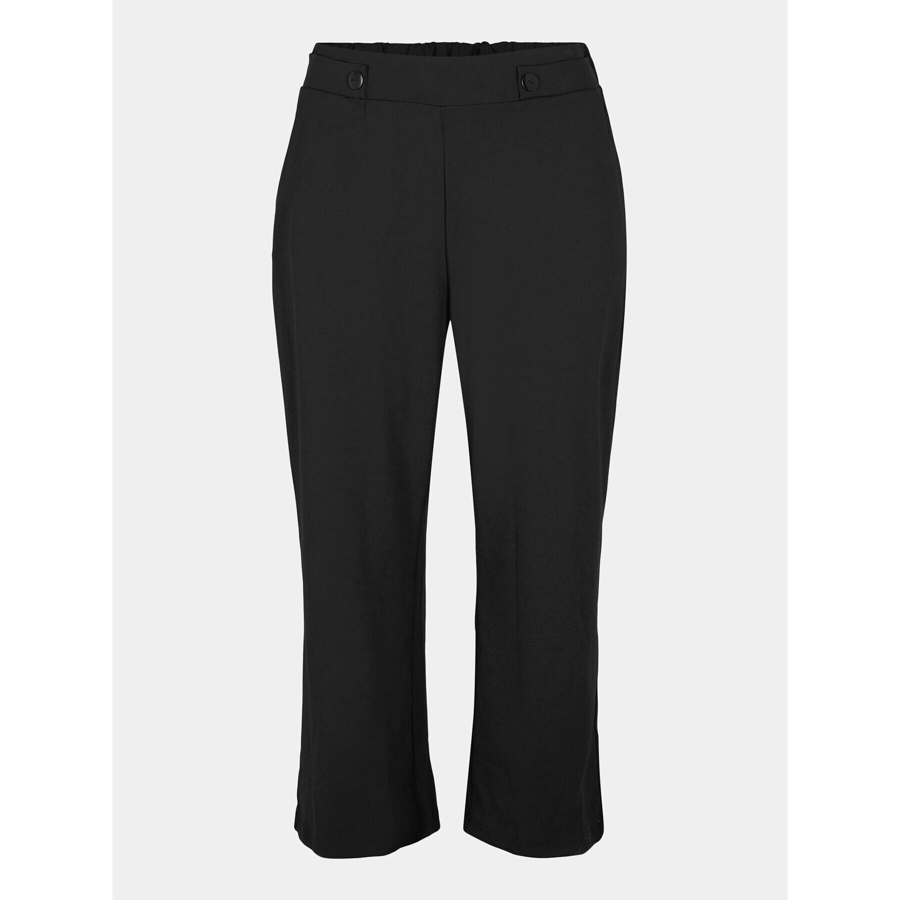 Zizzi Текстилни панталони V90132A Черен Loose Fit - Pepit.bg