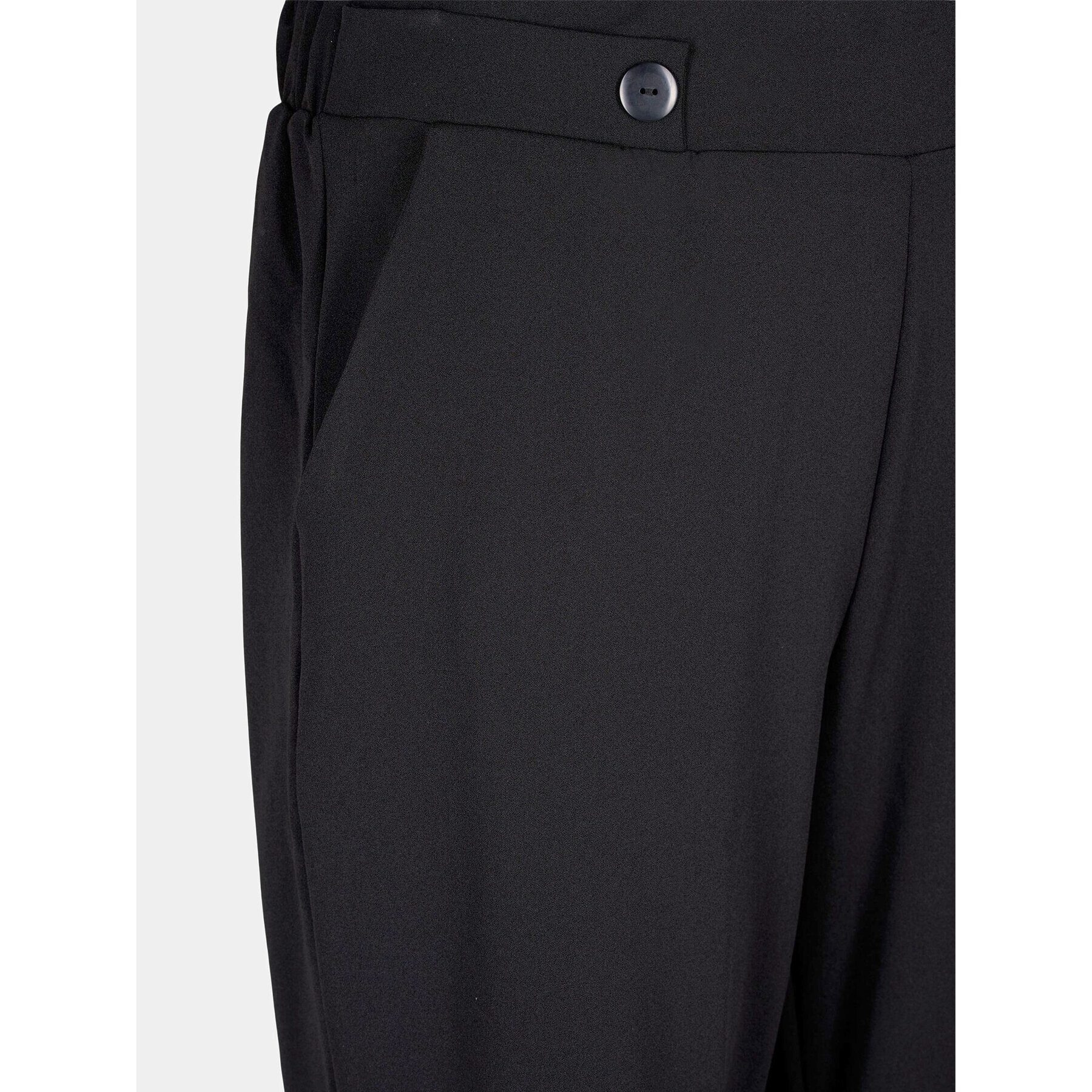Zizzi Текстилни панталони V90132A Черен Loose Fit - Pepit.bg