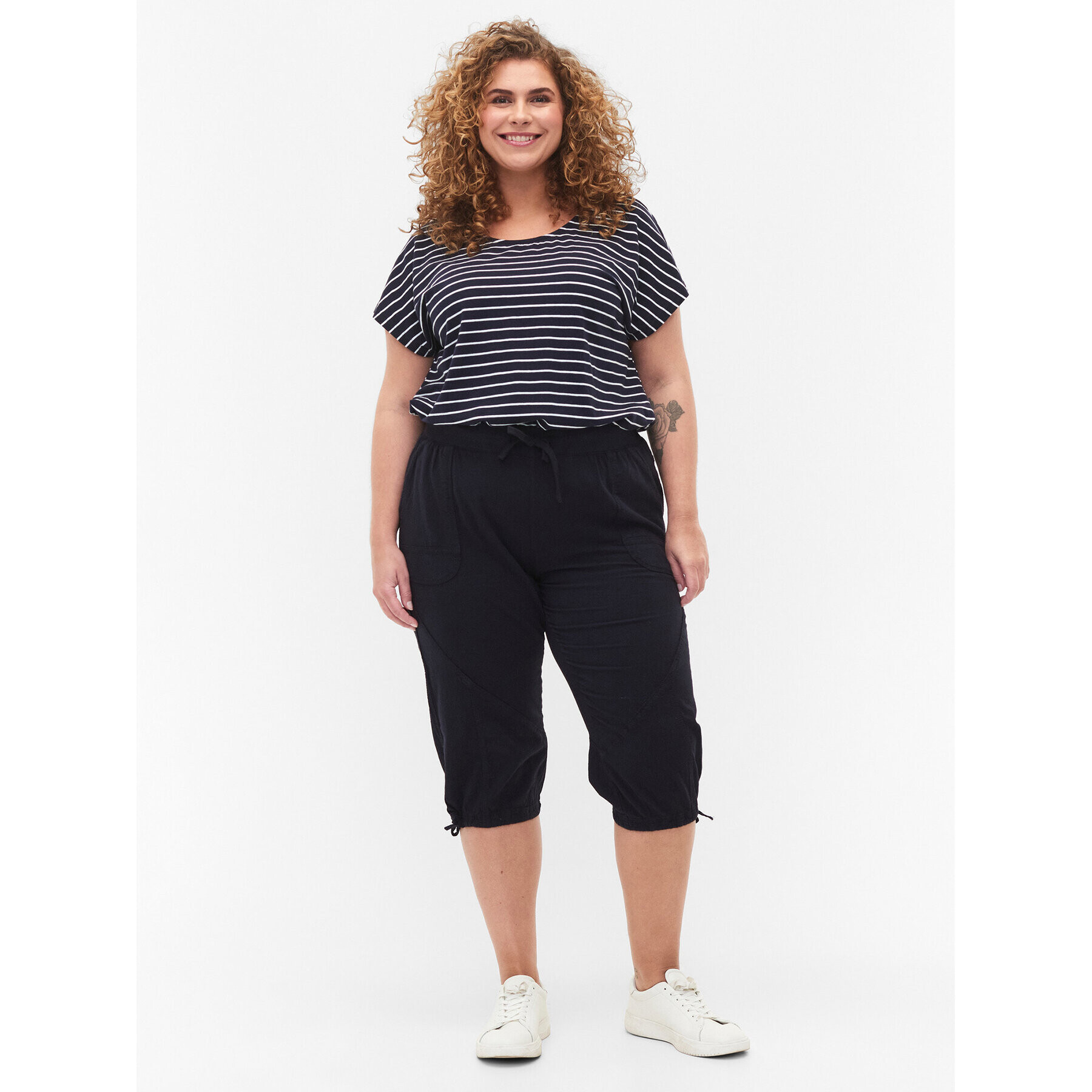 Zizzi Тишърт V50032N Тъмносин Loose Fit - Pepit.bg