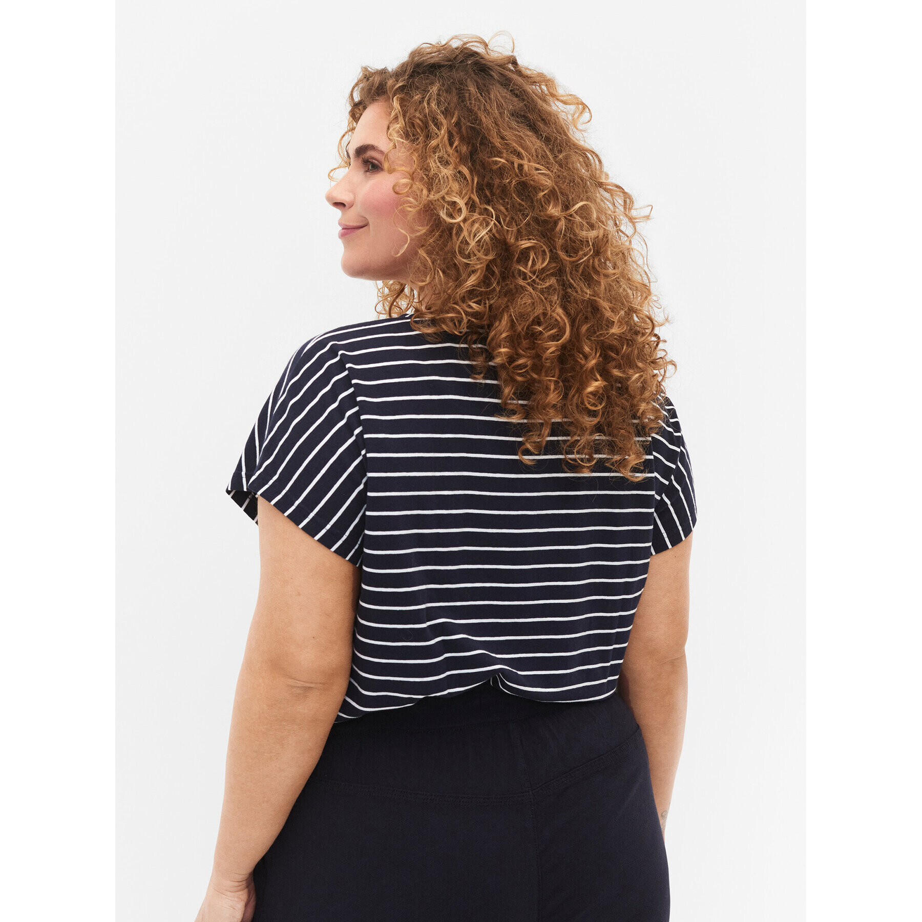 Zizzi Тишърт V50032N Тъмносин Loose Fit - Pepit.bg