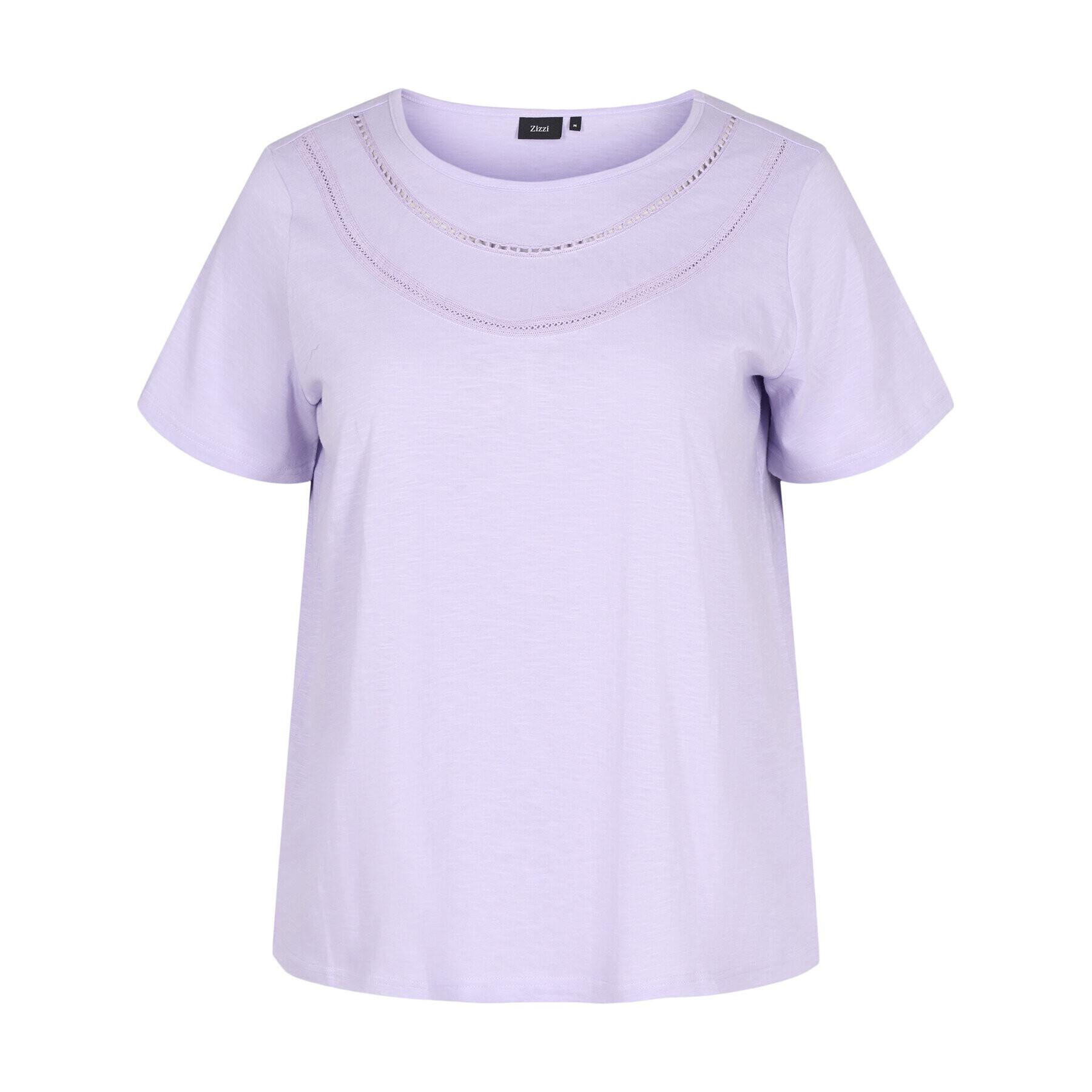 Zizzi Тишърт V50220A Виолетов Regular Fit - Pepit.bg