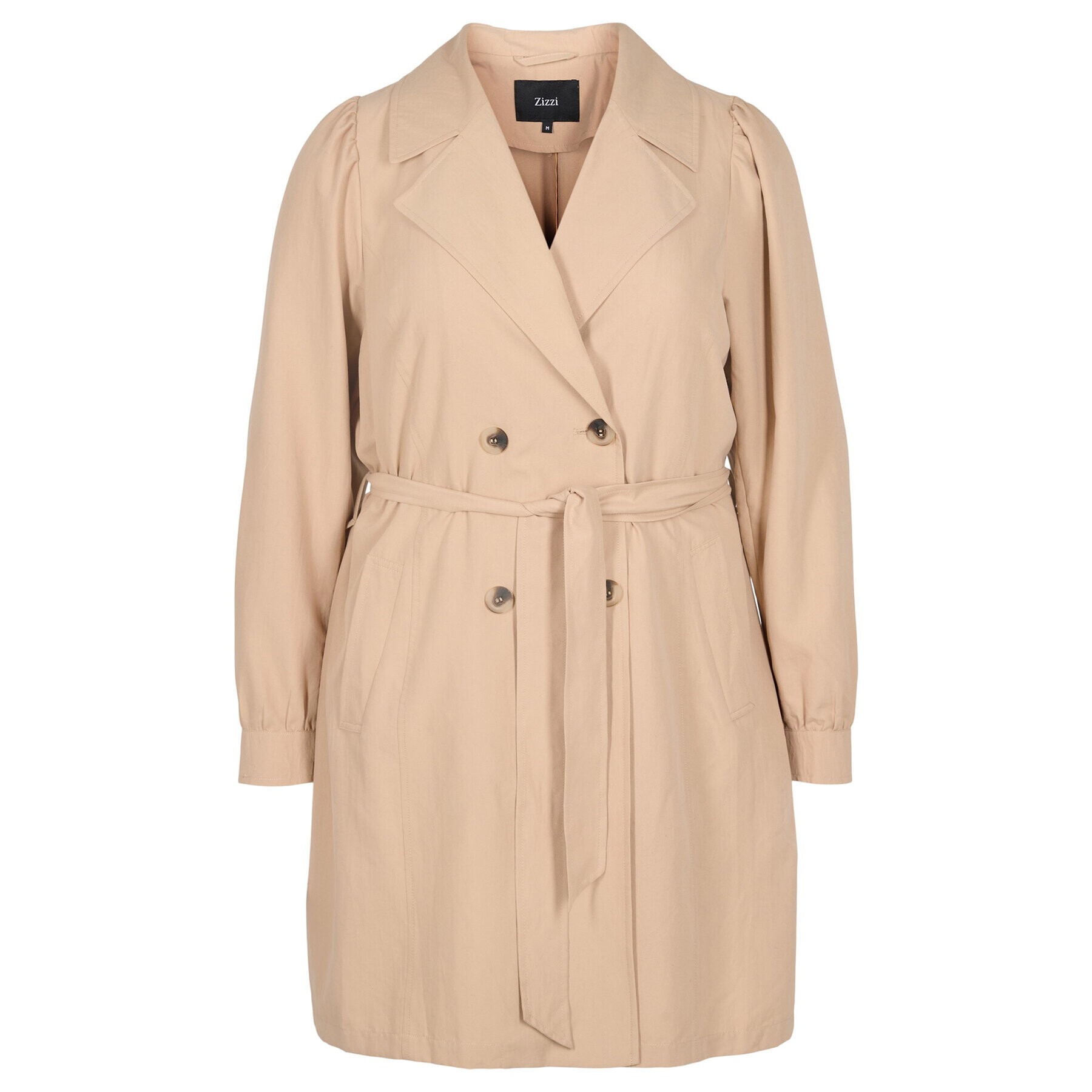 Zizzi Тренч M61025B Бежов Regular Fit - Pepit.bg