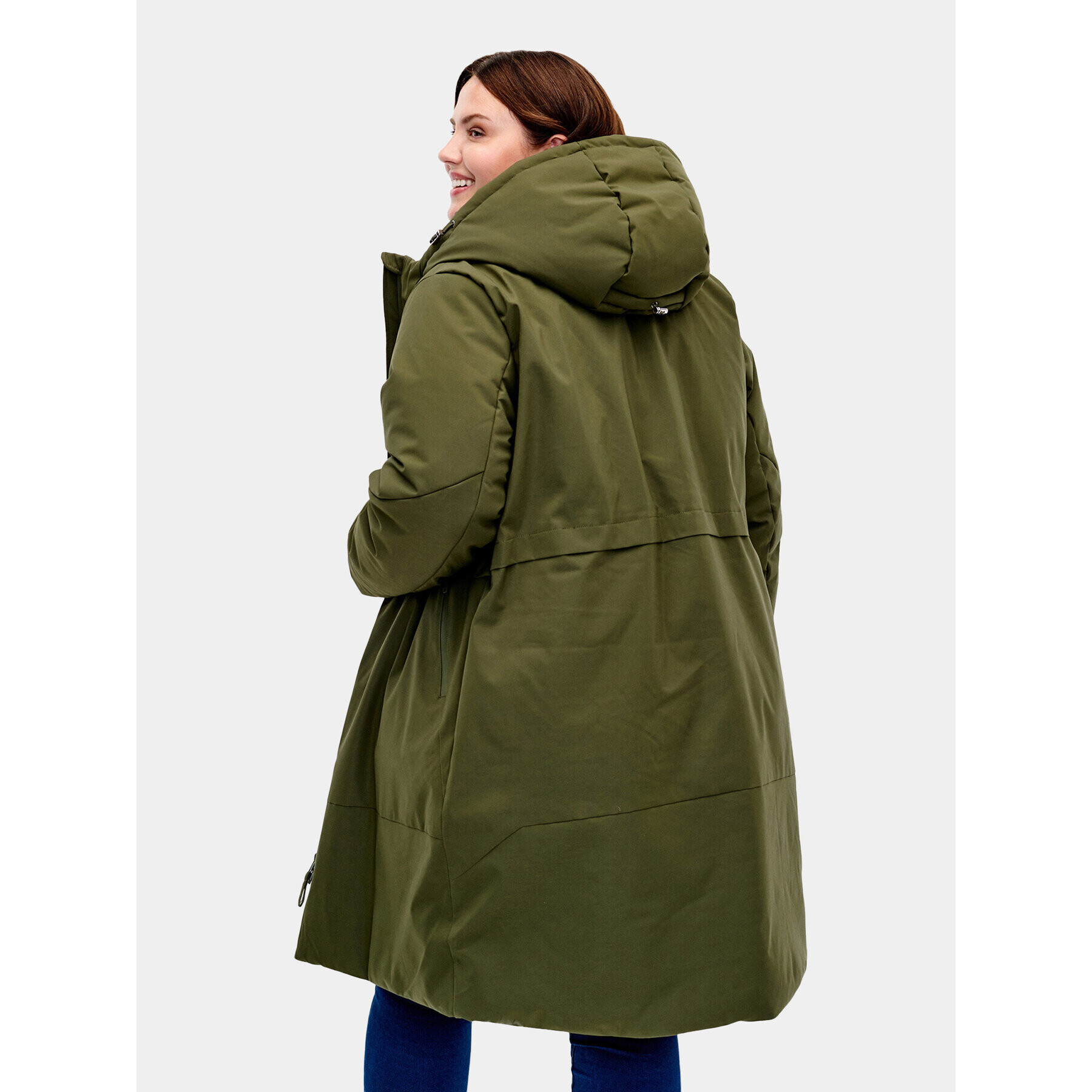 Zizzi Зимно яке CA52812B Зелен Regular Fit - Pepit.bg
