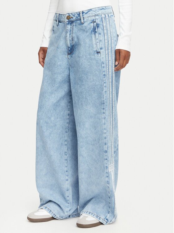 adidas Дънки Adibreak Mid Rise Wide Leg Denim Pant KT2650 Wide Leg