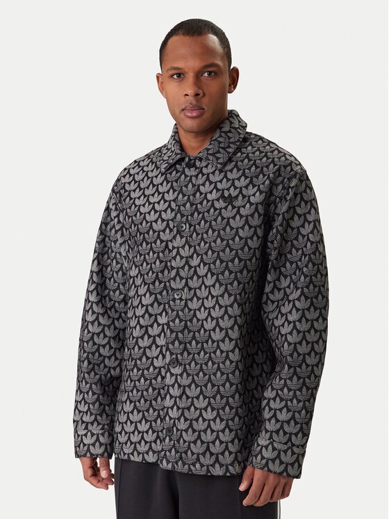 adidas дънкова риза Monogram KC6379 Loose Fit