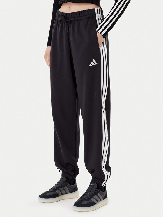 adidas Долнище анцуг Essentials 3-Stripes Fleece JE1276 Loose Fit