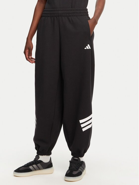 adidas Долнище анцуг Future Icons 3-Stripes Parachute JE0141 Loose Fit