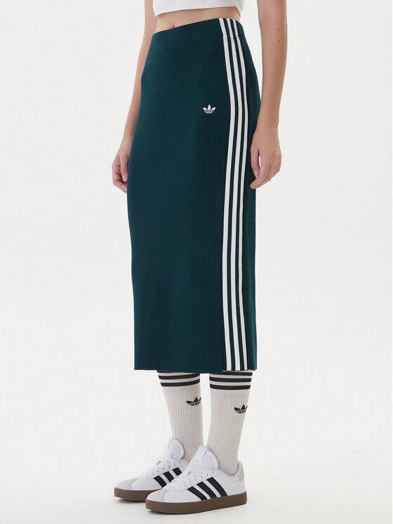 adidas Пола тип молив adicolor Knit 3-Stripes JW2662 Regular Fit