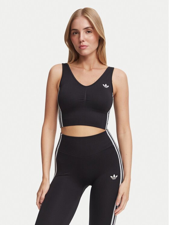 adidas Спортен сутиен Essentials 3 Stripes Seamless Bralette KZ4109