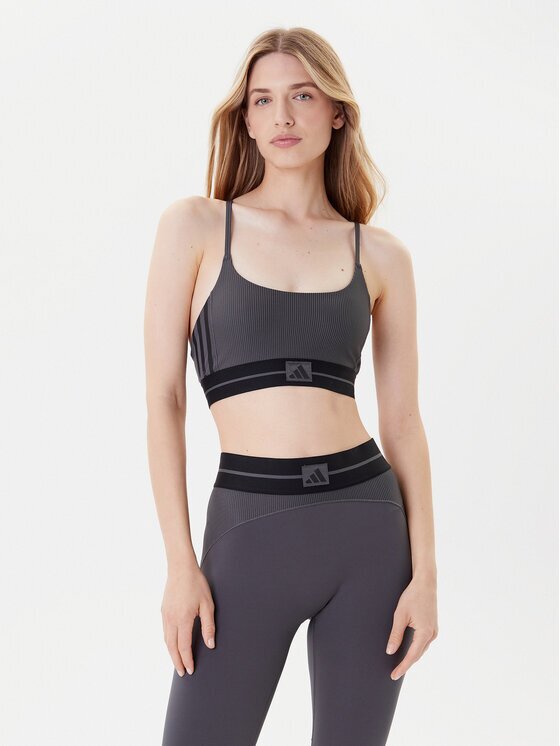 adidas Спортен сутиен Hyperglam JN2661 Slim Fit