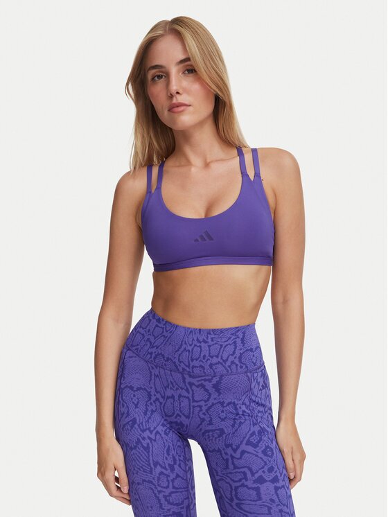 adidas Спортен сутиен Optime Workout Strappy Light Support Bra KS6041