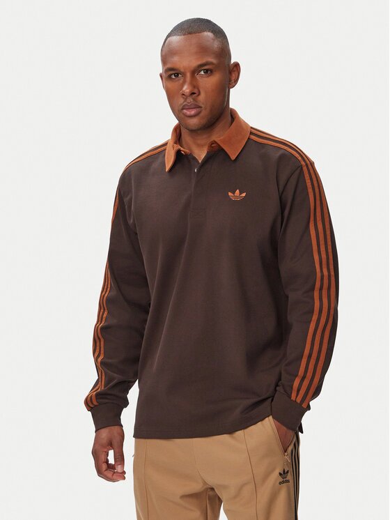 adidas Суитшърт 3-Stripes Rugby Longsleeve Polo KE4112 Regular Fit