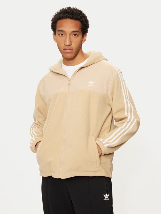 adidas Суитшърт adicolor 3-Stripes Teddy IZ4802 Regular Fit