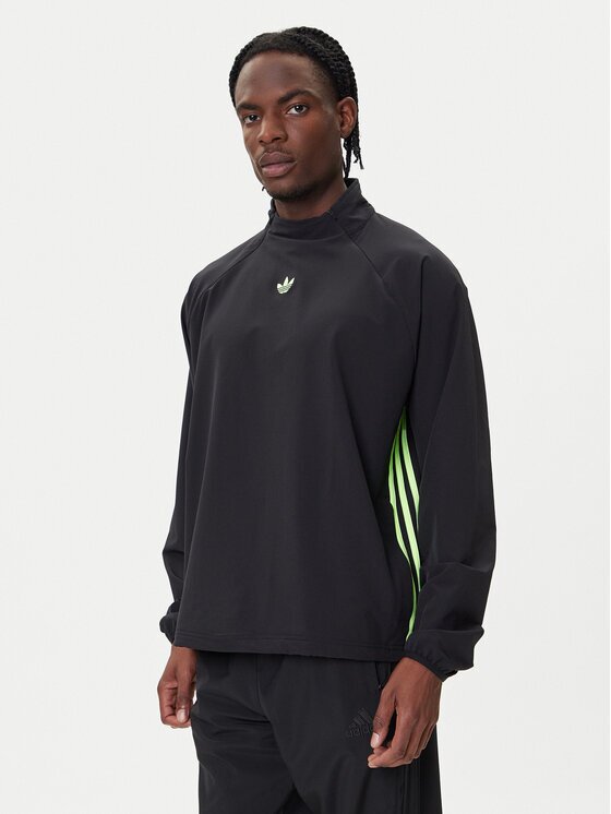 adidas Суитшърт adicolor Woven Drill JW5957 Loose Fit