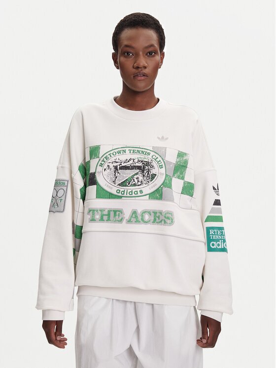 adidas Суитшърт Archive Court JW0149 Oversize
