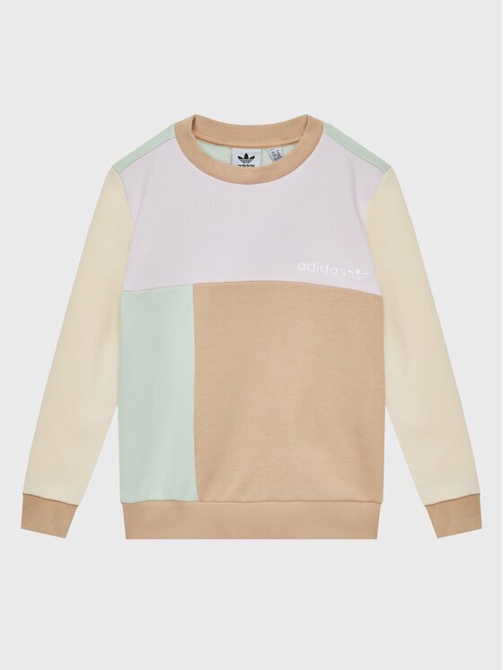 adidas Суитшърт Colorblock HK9818 Цветен Regular Fit
