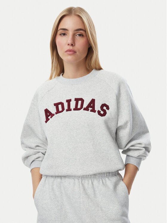 adidas Суитшърт Damskie 3-Stripes Crew KU0328 Loose Fit