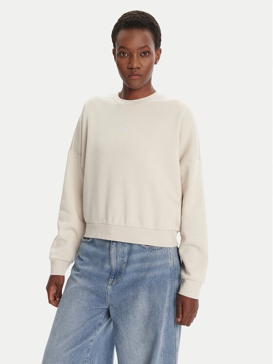 adidas Суитшърт Essentials Small Logo Feelcozy JI6069 Loose Fit