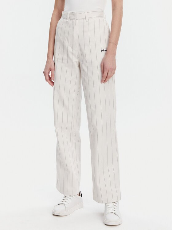 adidas Текстилни панталони Pinstripe JJ3483 Regular Fit