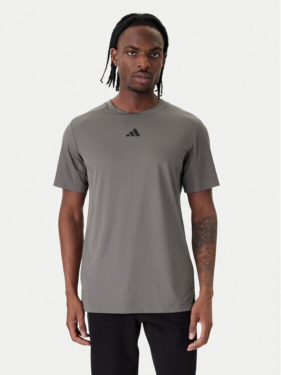 adidas Тениска от техническо трико D4T PrimeLift 3 Stripes KE9936 Regular Fit