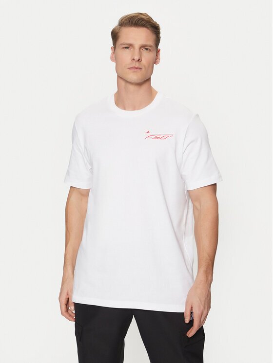 adidas Тениска от техническо трико F50 History Graphic JD8219 Regular Fit