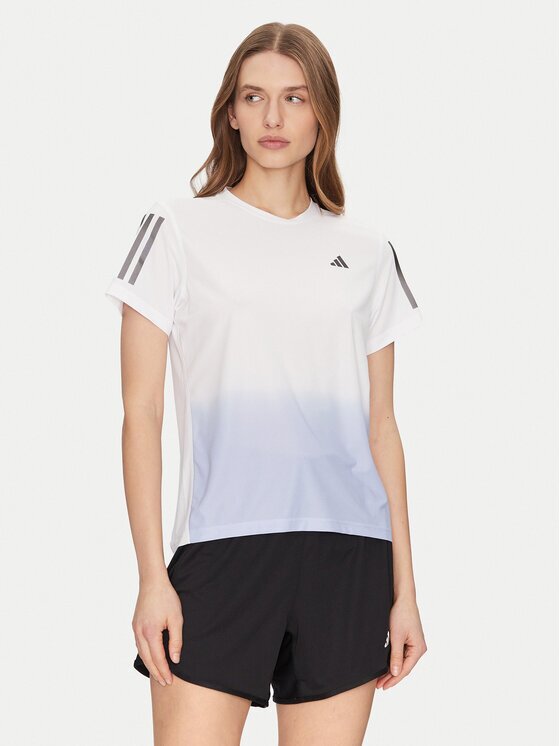 adidas Тениска от техническо трико Own the Run Colorblock JC9889 Regular Fit
