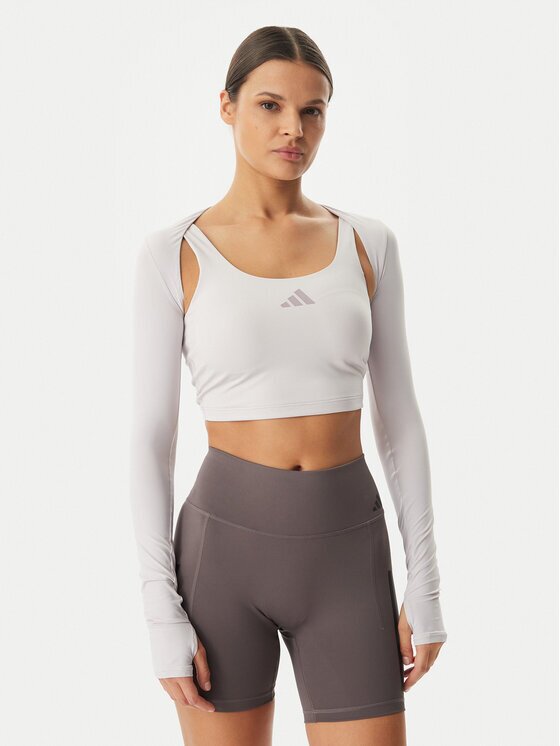 adidas Тениска от техническо трико Power Essentials Workout Contour KD2217 Slim Fit