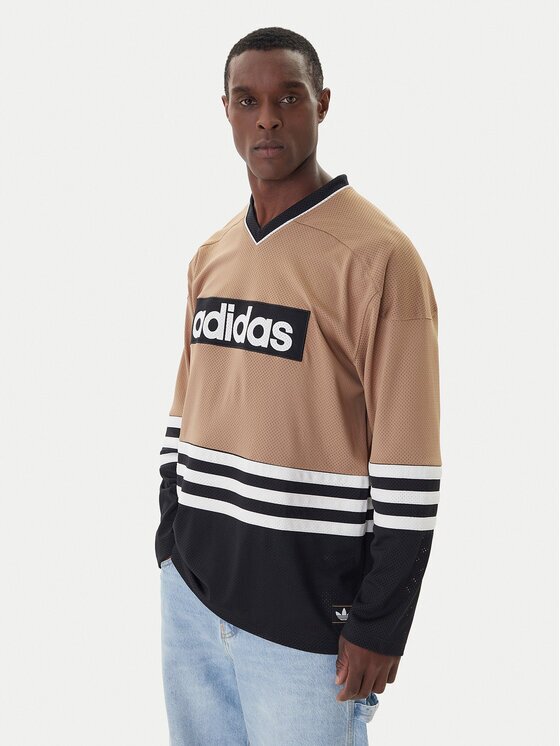 adidas Тениска с дълъг ръкав JY0251 Loose Fit
