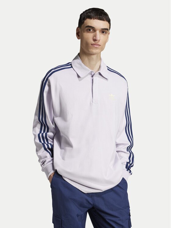 adidas Тениска с яка и копчета adicolor Rugby JC9916 Regular Fit