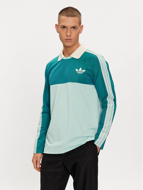 adidas Тениска с яка и копчета IP6991