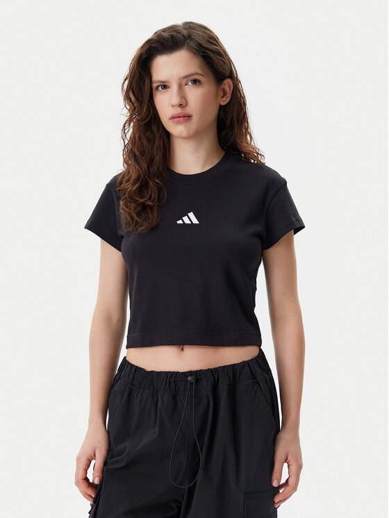 adidas Тишърт Future Icons Small Logo Baby JE4000 Slim Fit