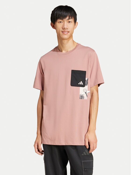 adidas Тишърт Lens Elevated Pocket Graphic JJ3927 Loose Fit