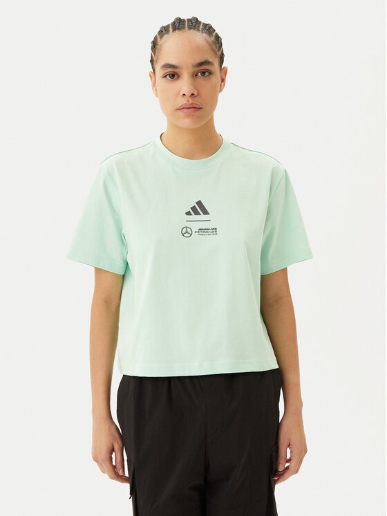 adidas Тишърт Mercedes - AMG Petronas Formula One Team Premium JY3077 Loose Fit