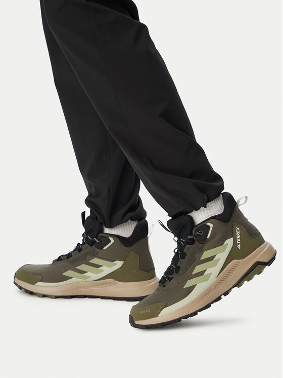 adidas Туристически Terrex Anylander Mid Rain.Rdy Hiking Shoes JR6594 Кафяв