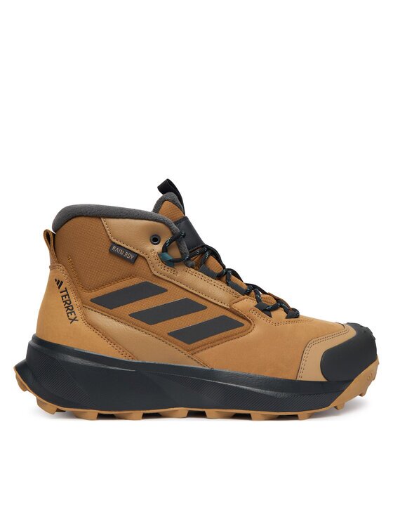 adidas Туристически Terrex Winter Leather Mid Cut Rain.Rdy Cold JR5297 Кафяв