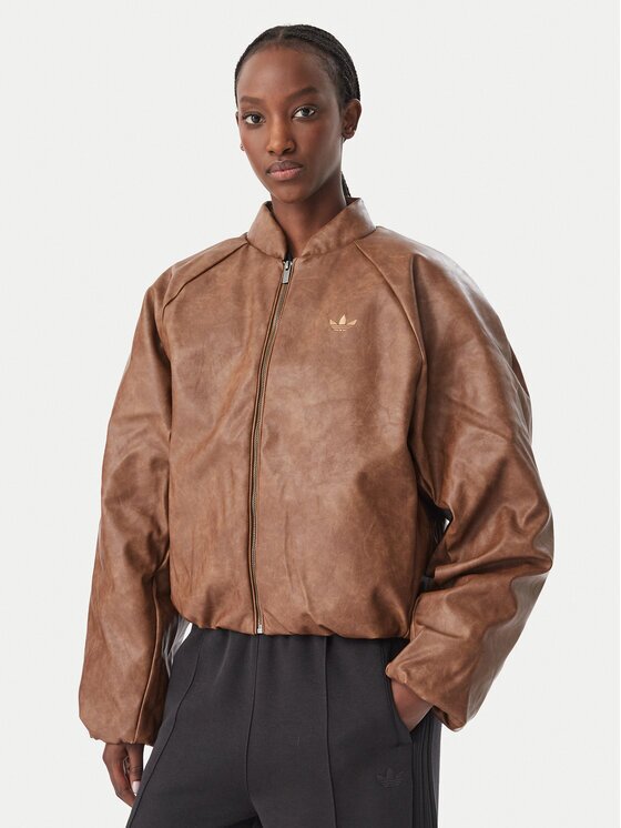 adidas Яке от имитация на кожа Sst KR9573 Loose Fit
