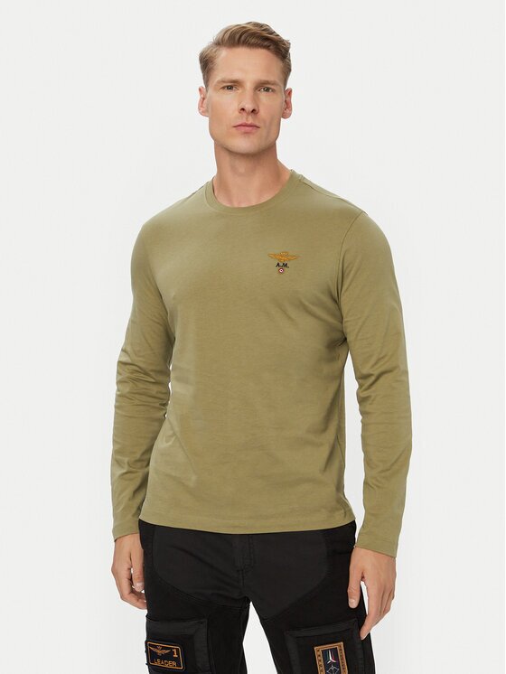 Aeronautica Militare Тениска с дълъг ръкав 262TS2390UJ00372 Regular Fit