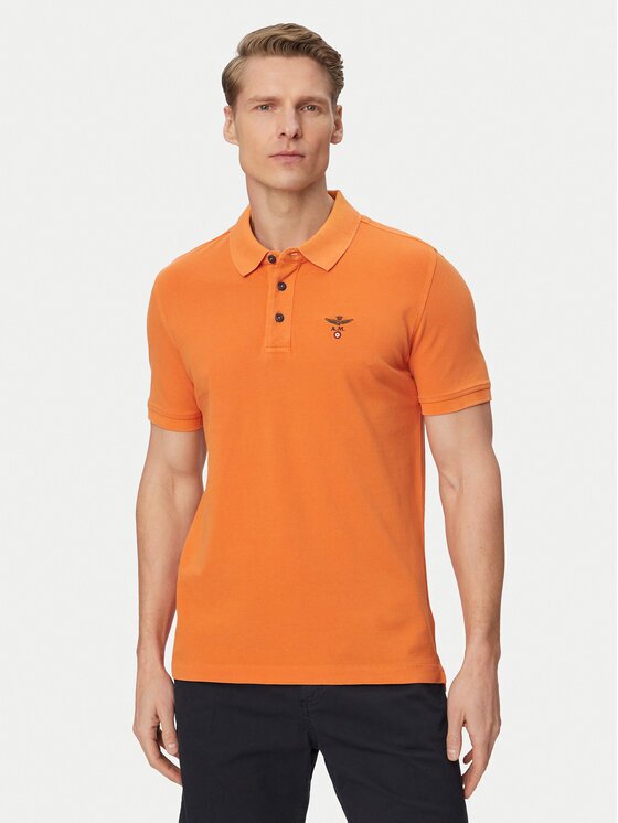 Aeronautica Militare Тениска с яка и копчета 261PO1925UP00406 Regular Fit