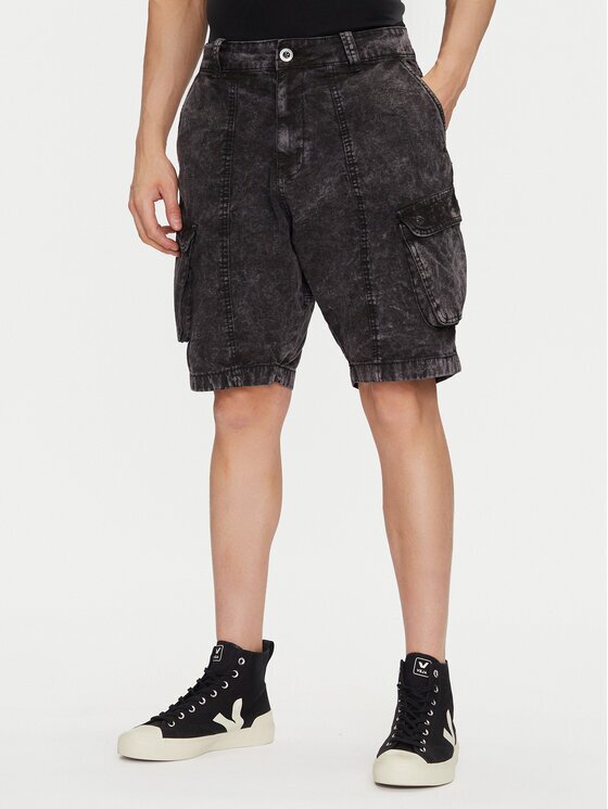 Alpha Industries Дънкови шорти Canvas Acid Short 156259 Regular Fit