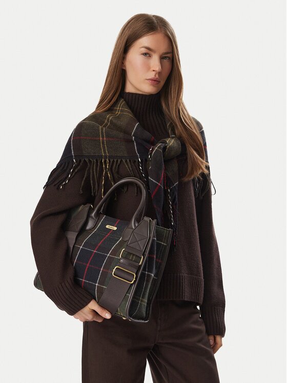 Barbour Дамска чанта Barrhill Tartan Tote Bag LBA0423OL91