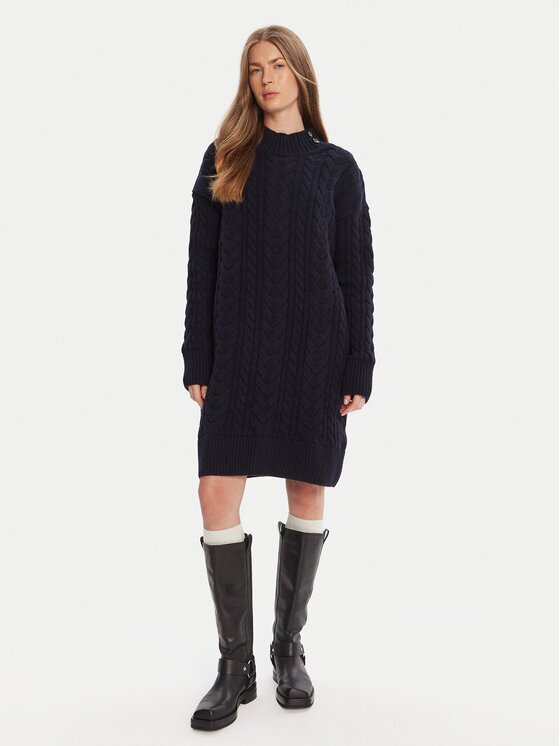 Barbour Плетена рокля Belford LDR0946NY73 Regular Fit