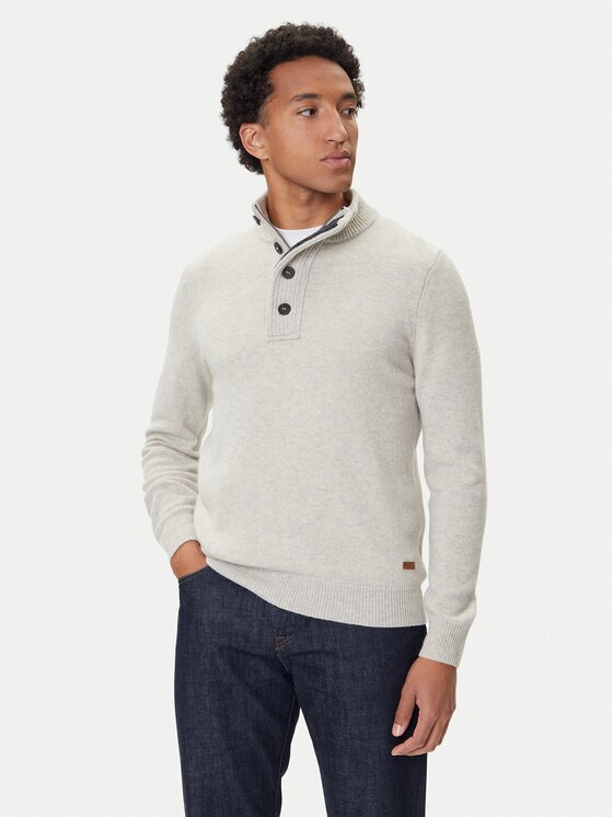 Barbour Пуловер Patch Half Zip MKN0585BE14 Regular Fit