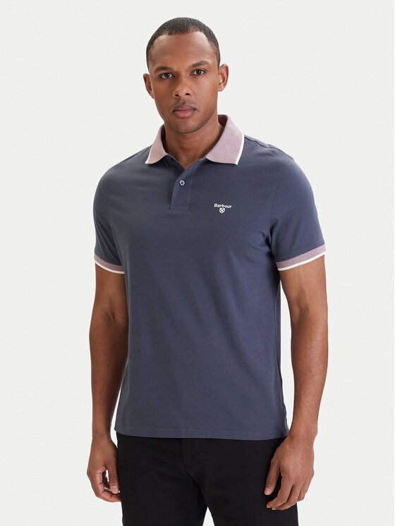 Barbour Тениска с яка и копчета Cornsay MML1281NY51 Regular Fit