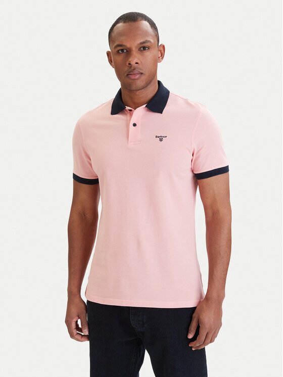Barbour Тениска с яка и копчета Lynmouth MML1449PI95 Regular Fit