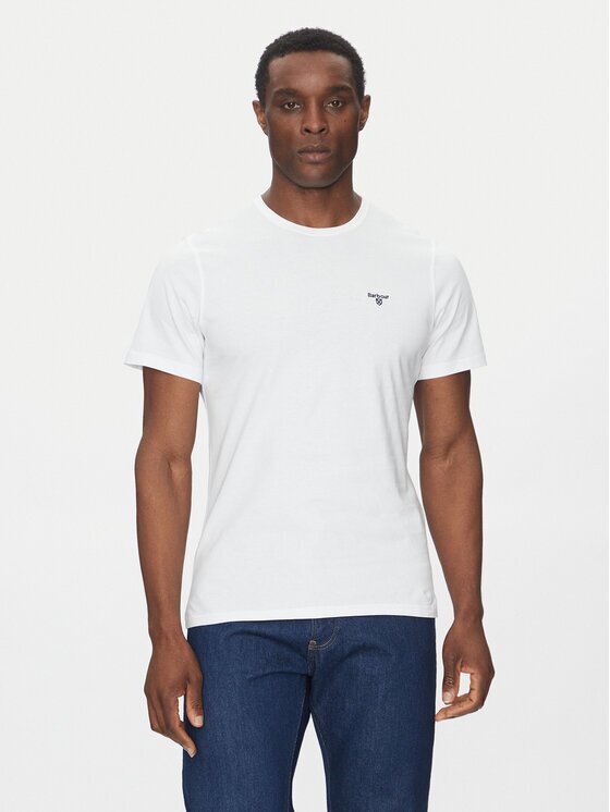 Barbour Тишърт Essential Sports MTS0331GN45 Tailored Fit