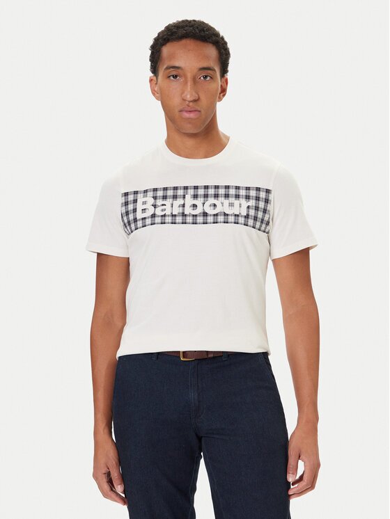 Barbour Тишърт MTS1496WH32 Regular Fit