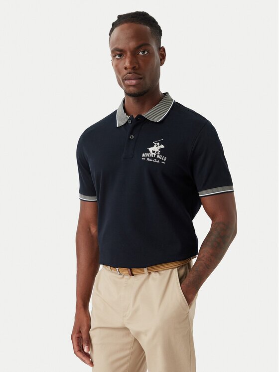 Beverly Hills Polo Club Тениска с яка и копчета M2607-HR Regular Fit