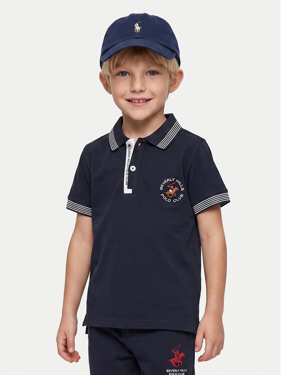 Beverly Hills Polo Club Тениска с яка и копчета P-SS26B-P424108 Regular Fit